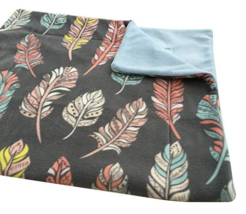 Image of Midwest Cage Liner | Feathers on Gray