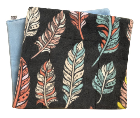 Image of 1x2 C&C Cage Liner | Feathers on Gray